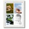 ArtToFrames Collage Photo Picture Frame with 4 - 5x7 inch Openings, Framed in White with Over 62 Mat Color Options and Regular Glass (CSM-3966-2153)
